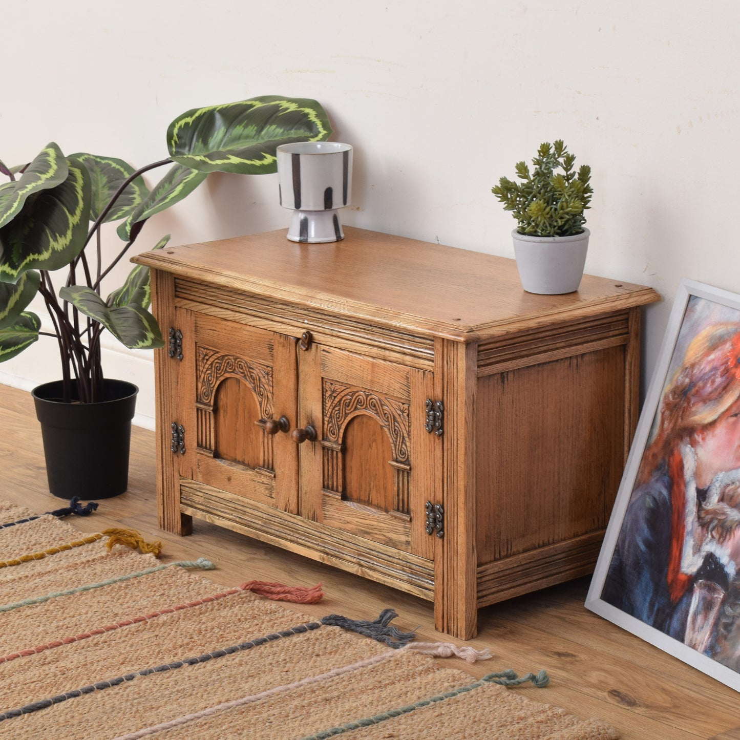 Oak Media Cabinet