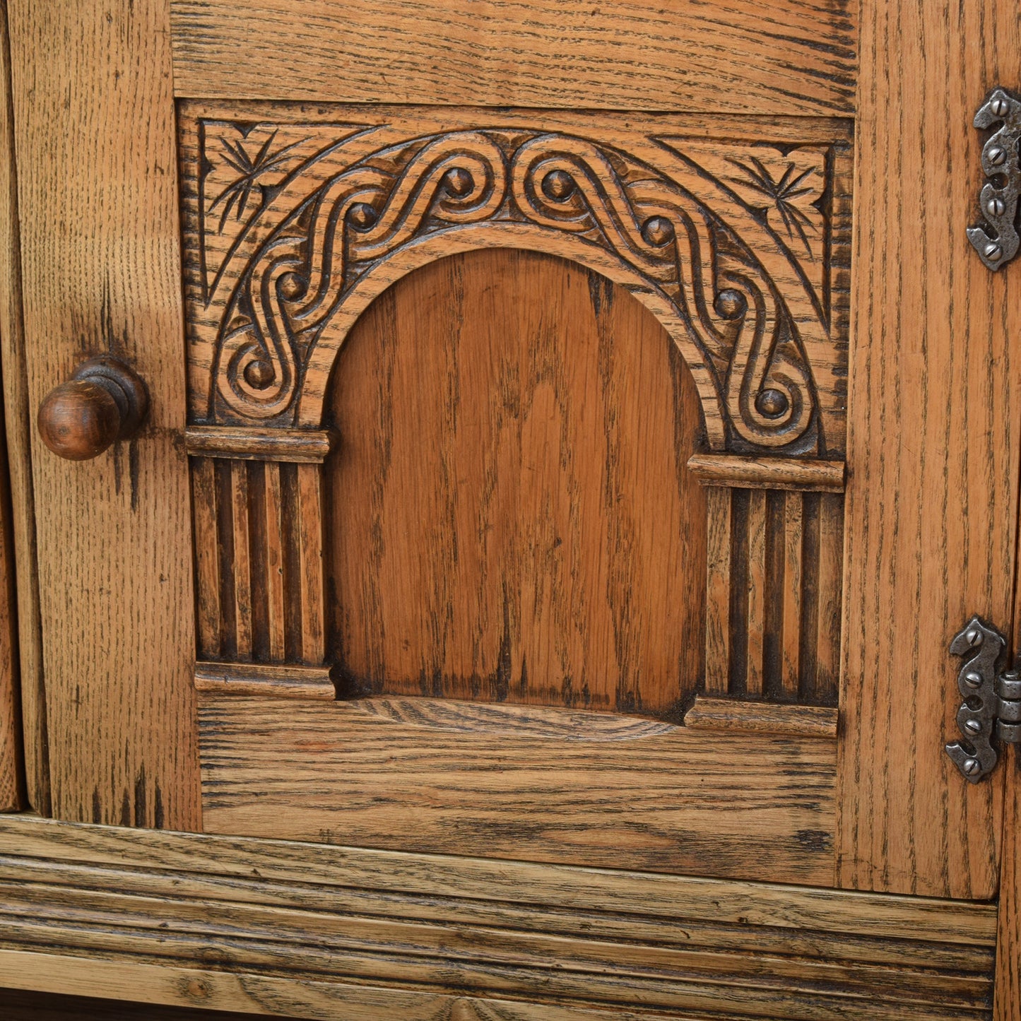 Oak Media Cabinet