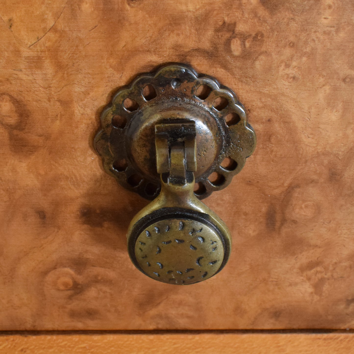 Walnut Veneer Chest Of Drawers