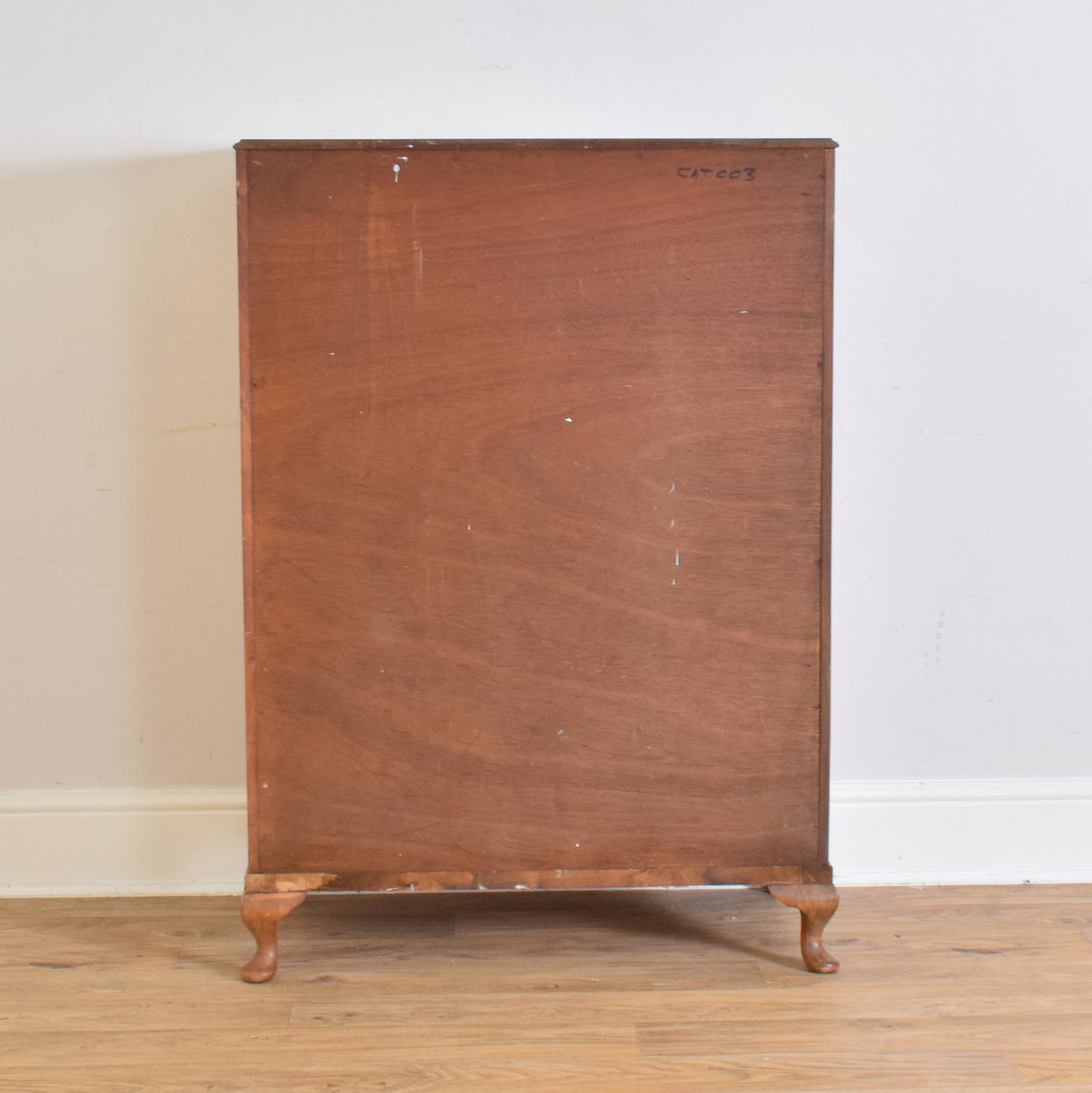 Walnut Veneer Chest Of Drawers