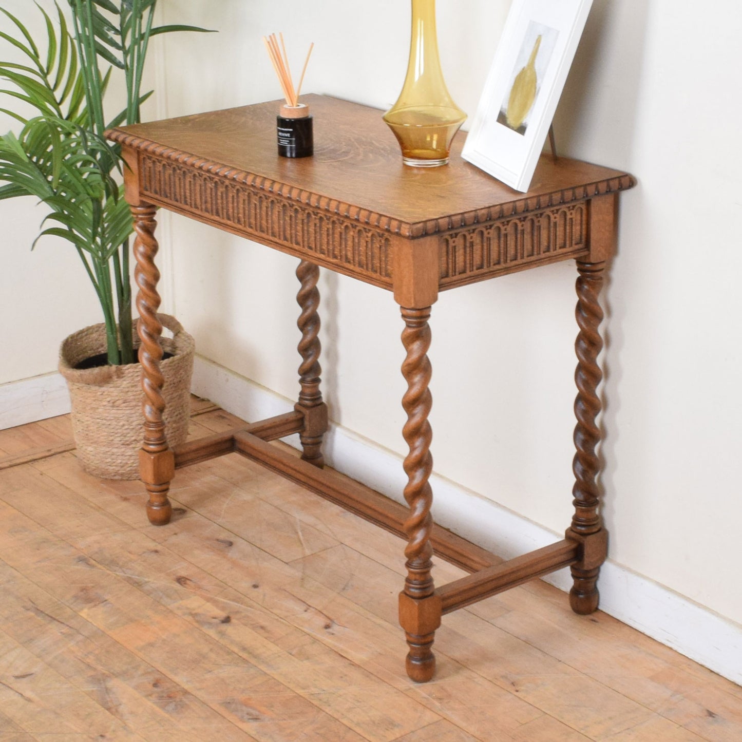 Barley Twist Oak Console Table