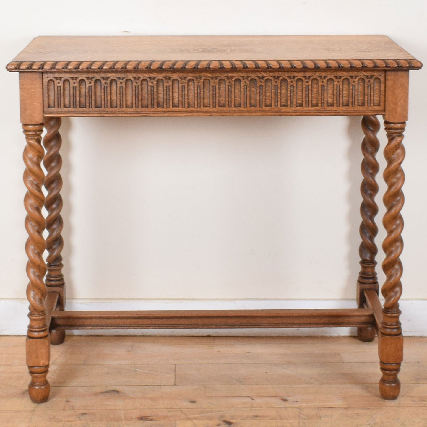 Barley Twist Oak Console Table