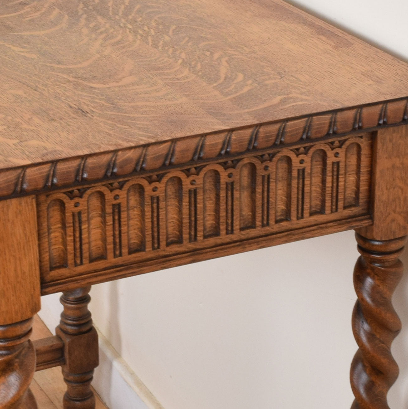 Barley Twist Oak Console Table