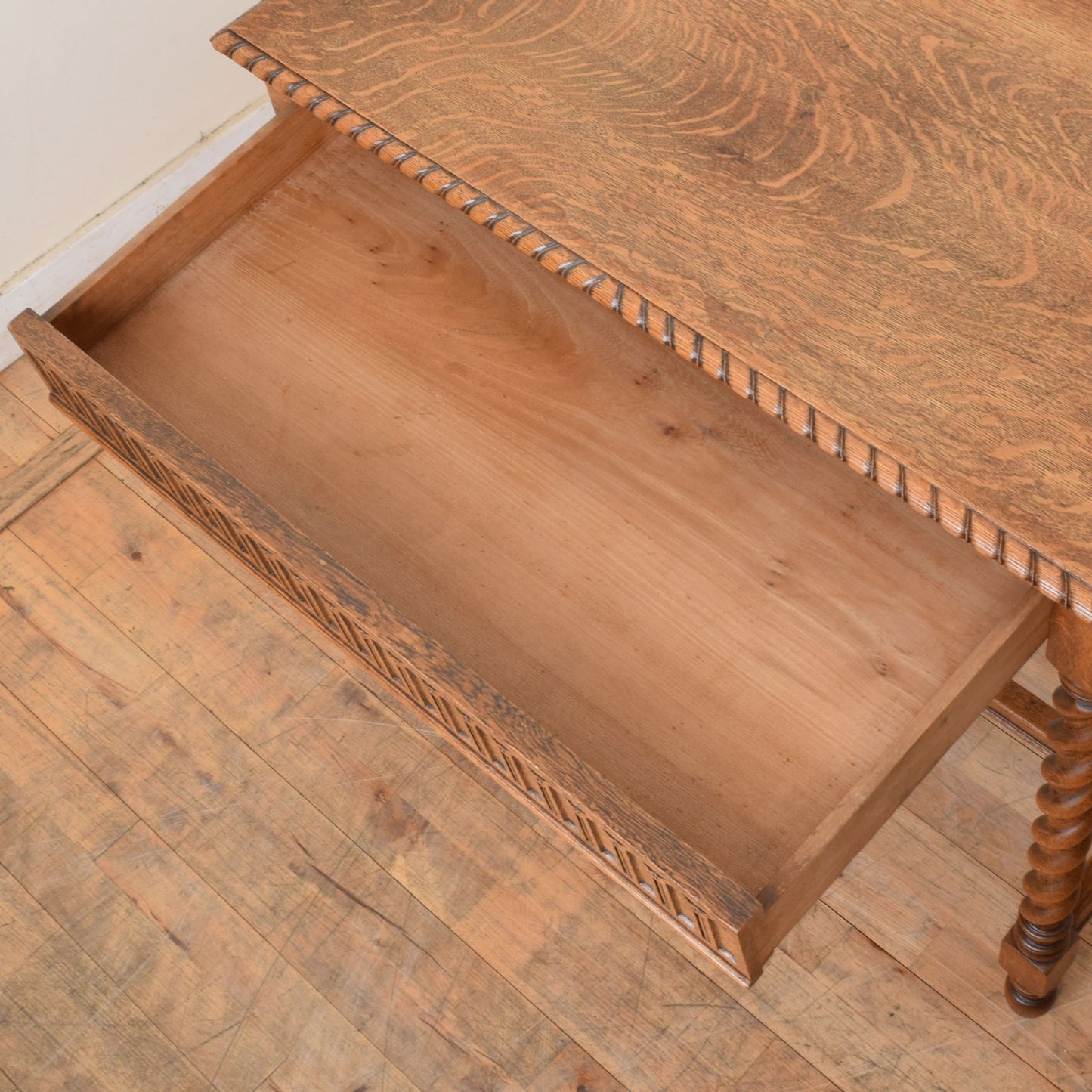 Barley Twist Oak Console Table