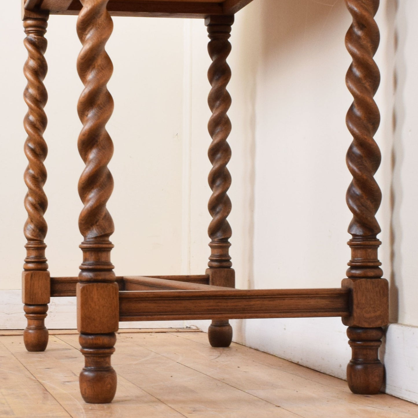 Barley Twist Oak Console Table