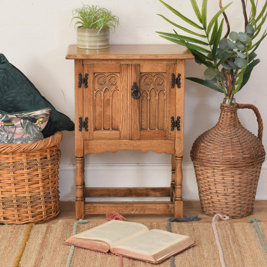 Small Oak Pot Cupboard