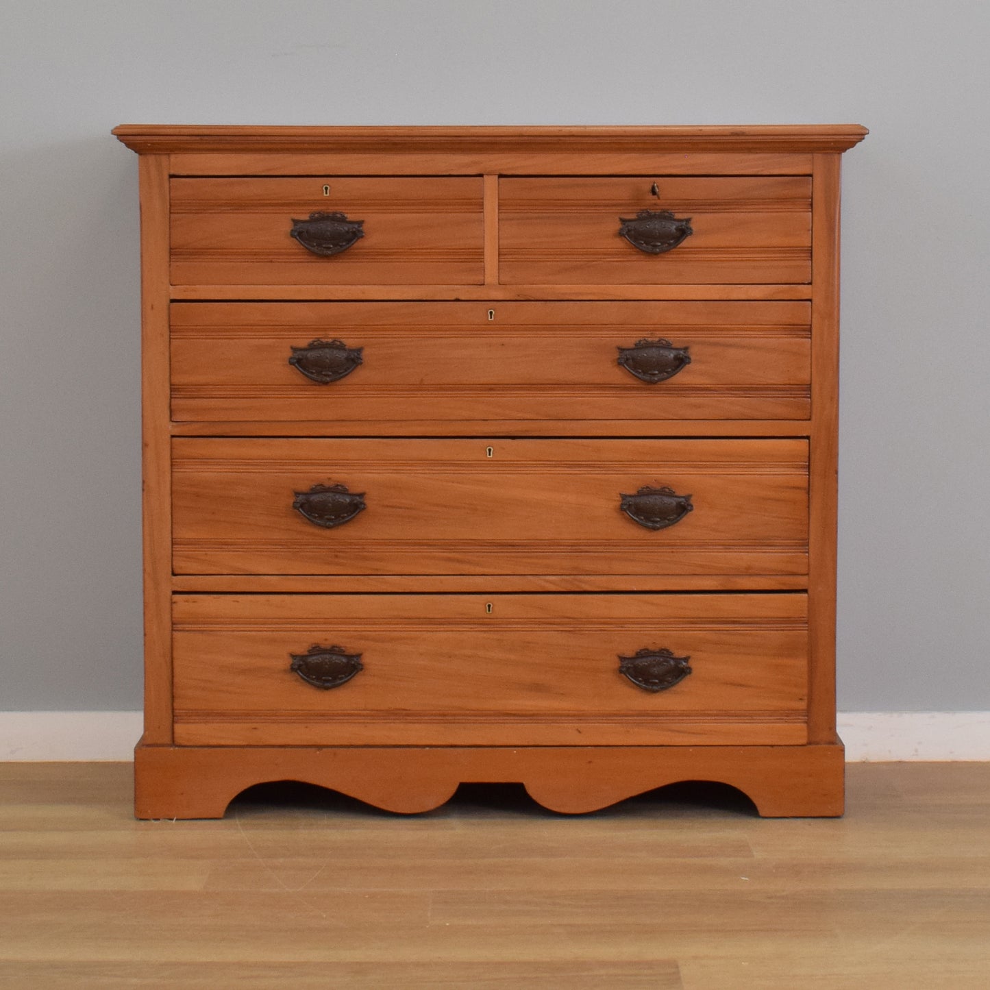 Large Satinwood Chest of Drawers
