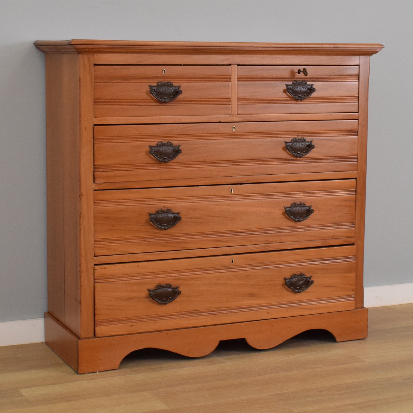 Large Satinwood Chest of Drawers