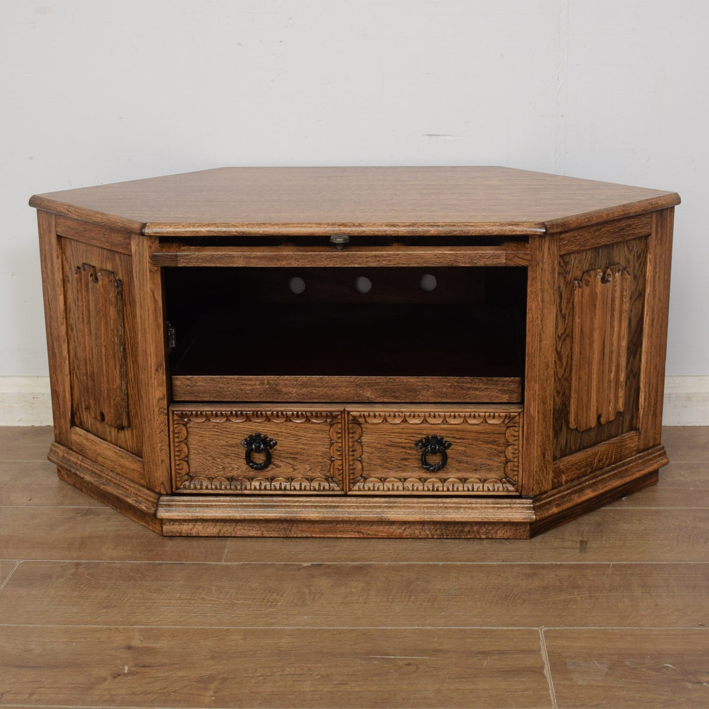 Restored Oak TV Cabinet