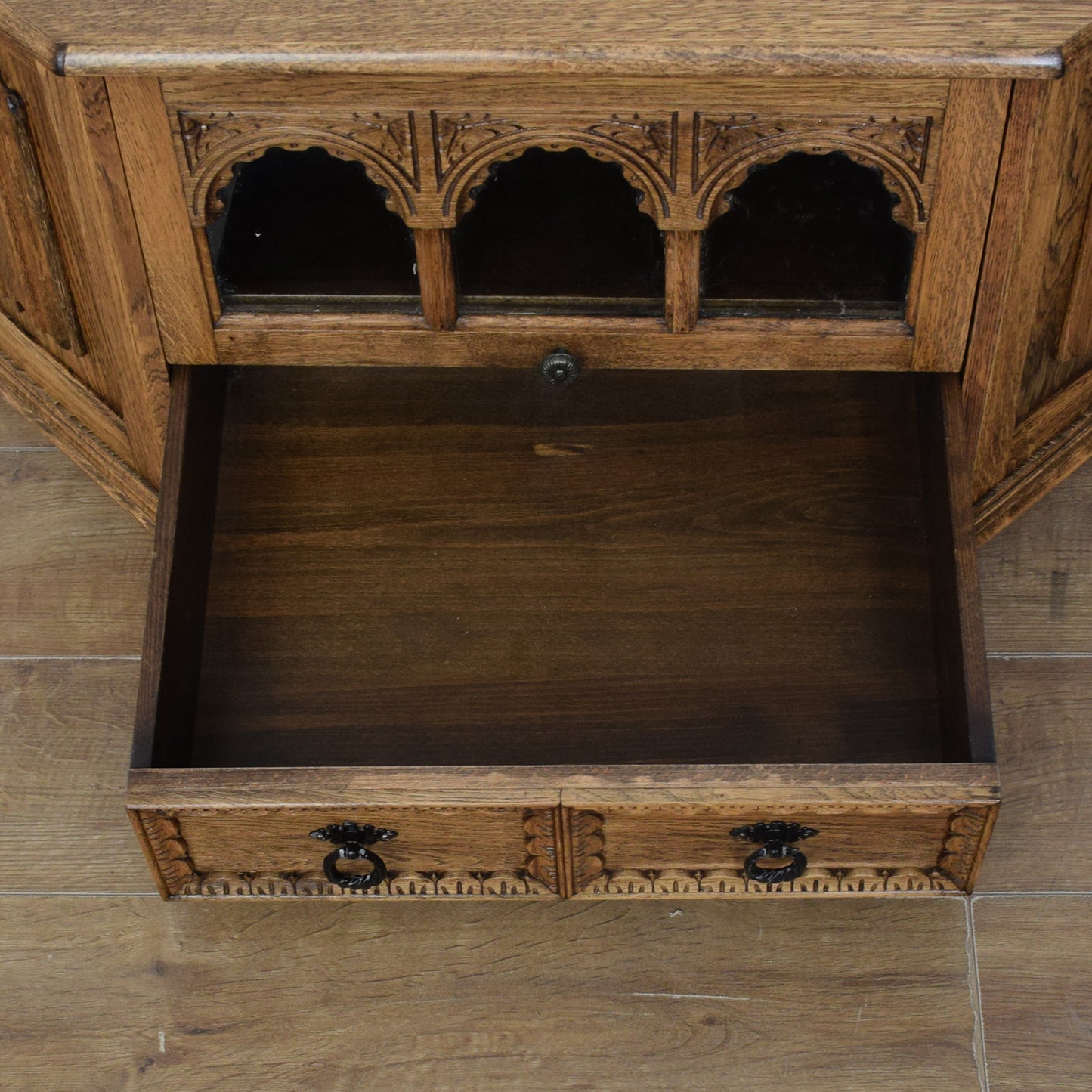 Restored Oak TV Cabinet