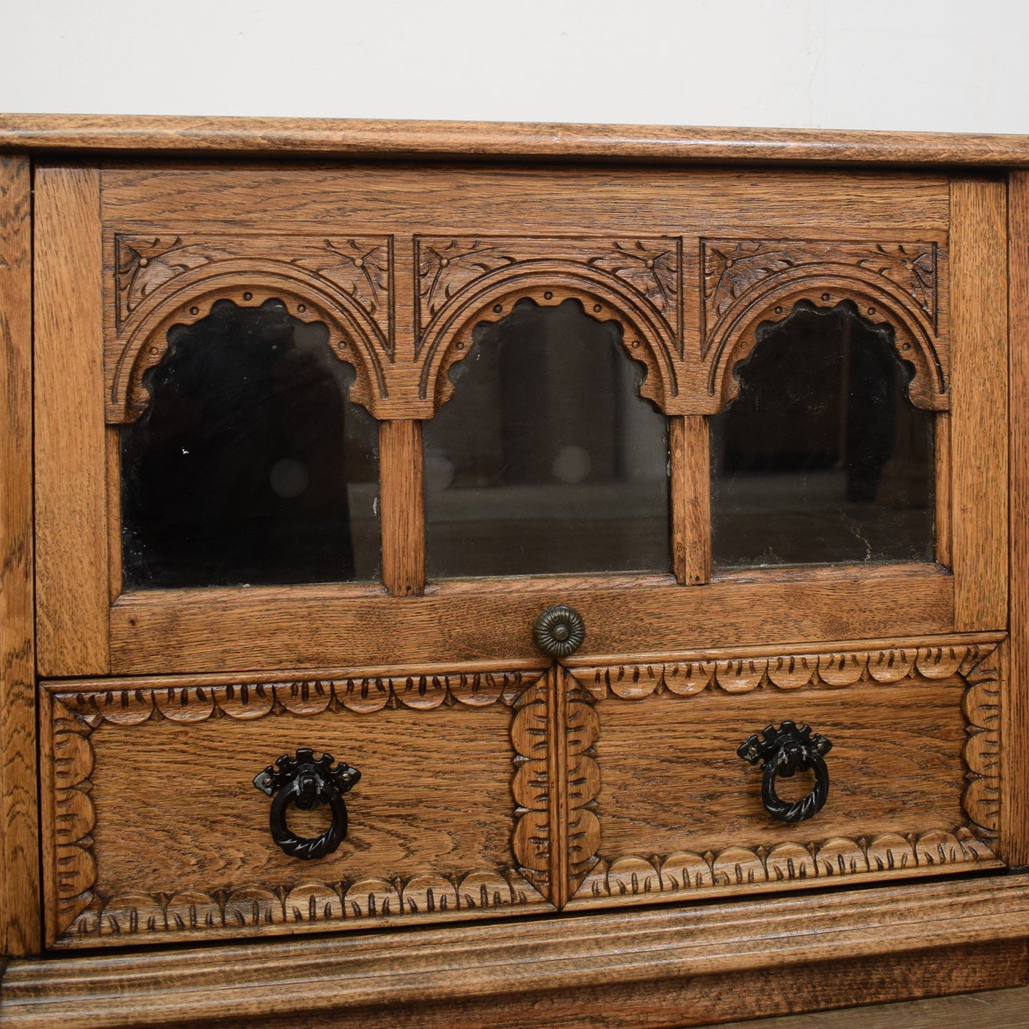 Restored Oak TV Cabinet