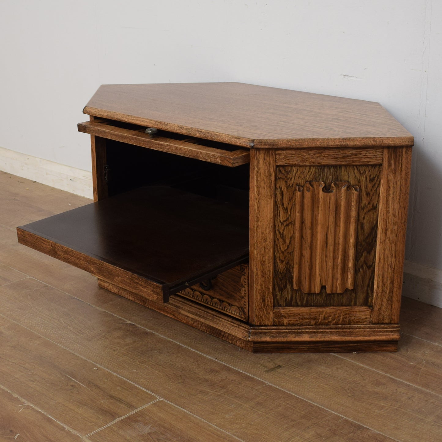 Restored Oak TV Cabinet