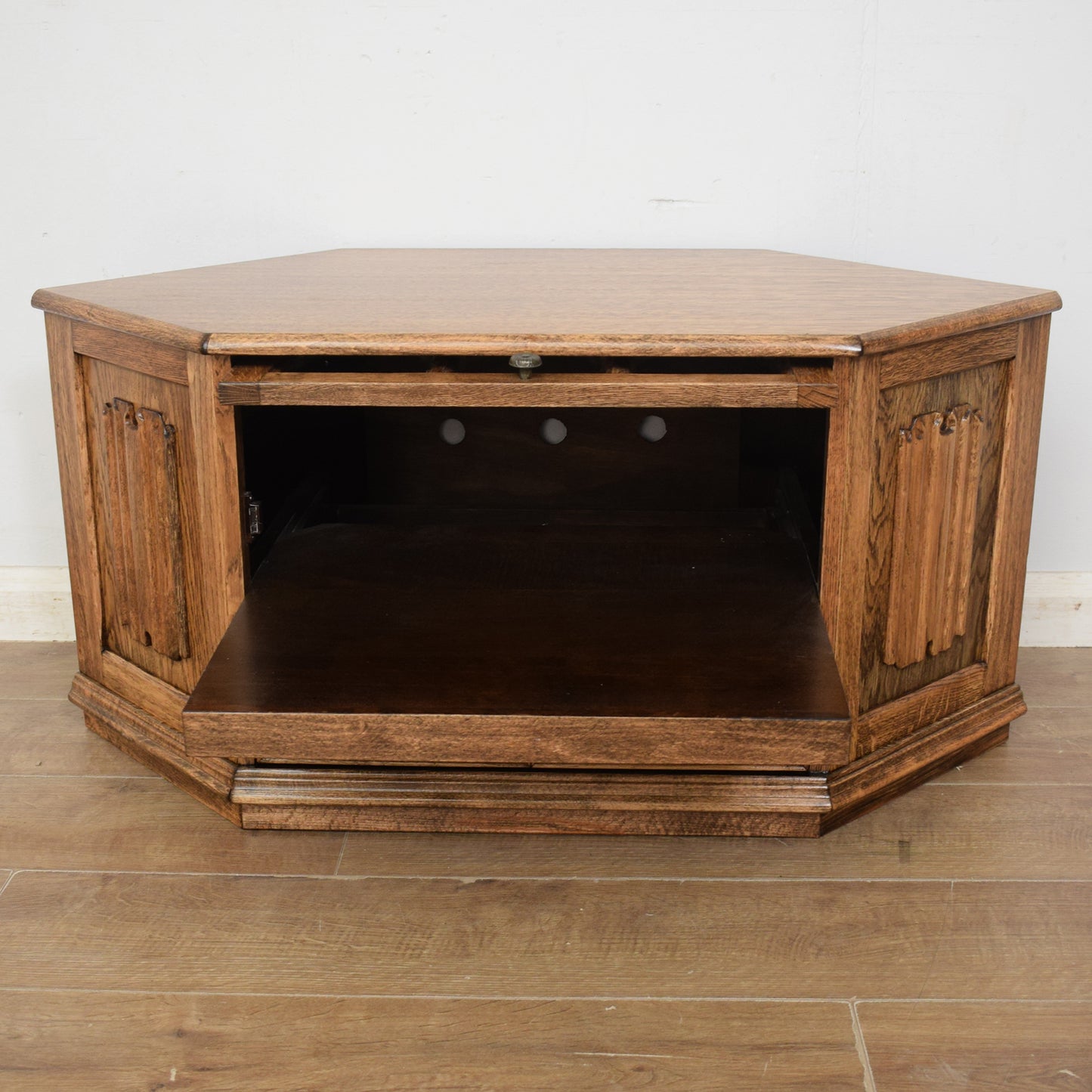 Restored Oak TV Cabinet