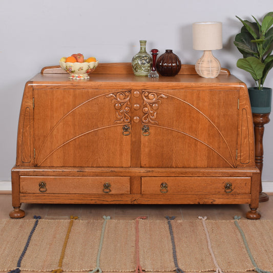 Ornate Oak Sideboard