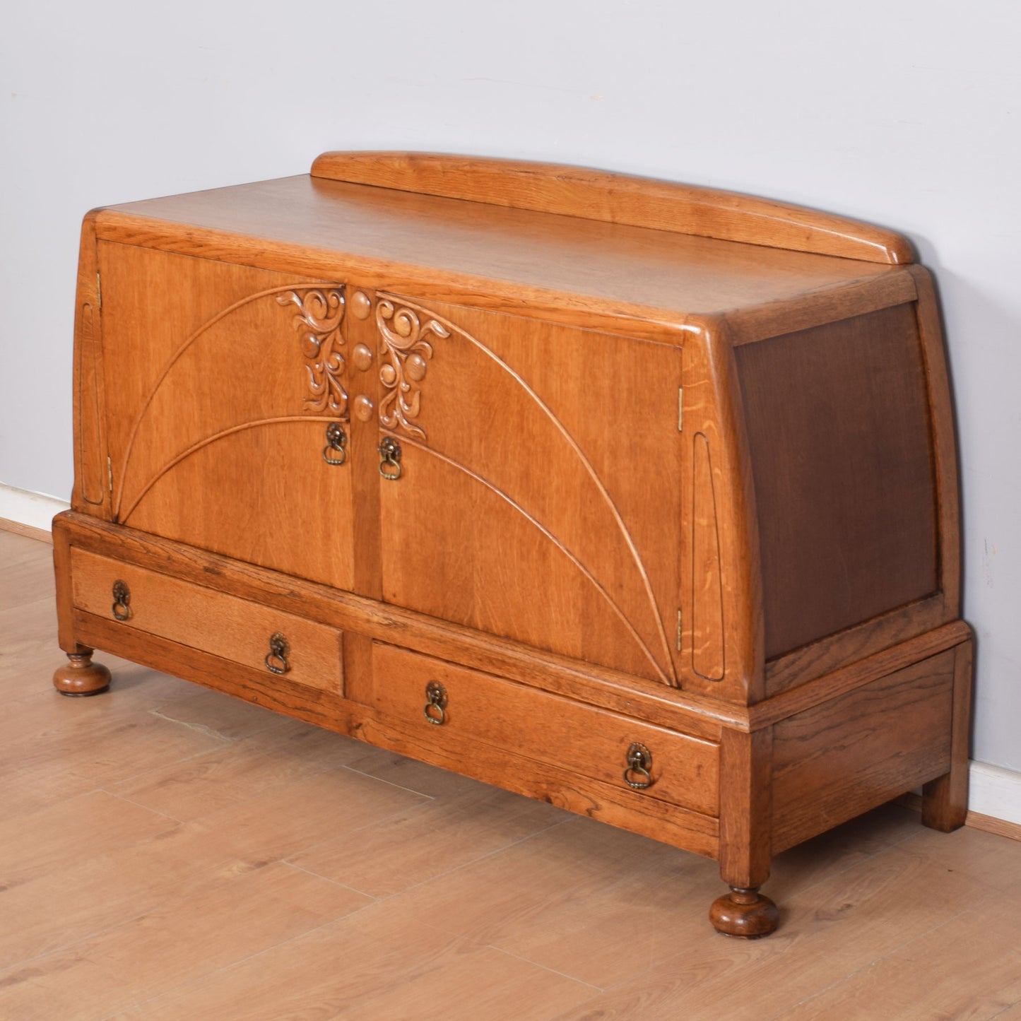 Ornate Oak Sideboard