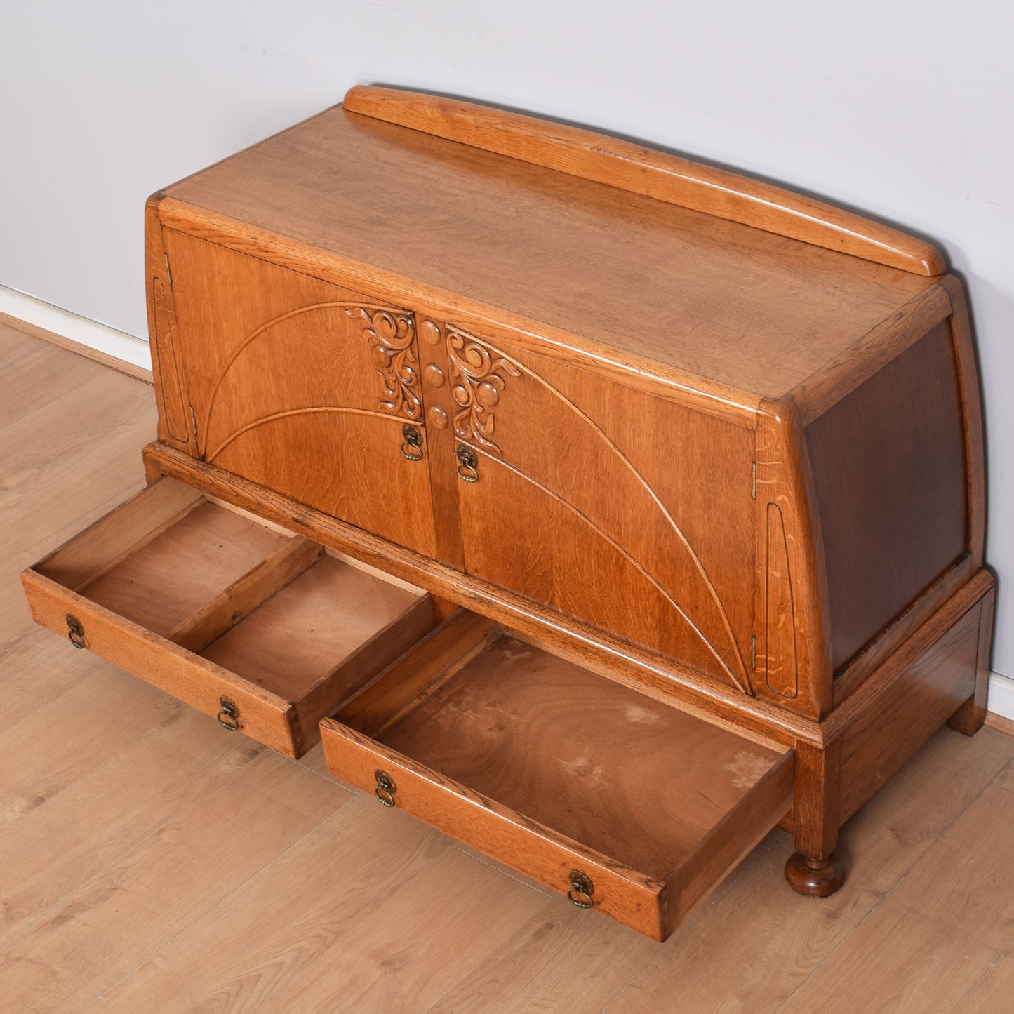 Ornate Oak Sideboard