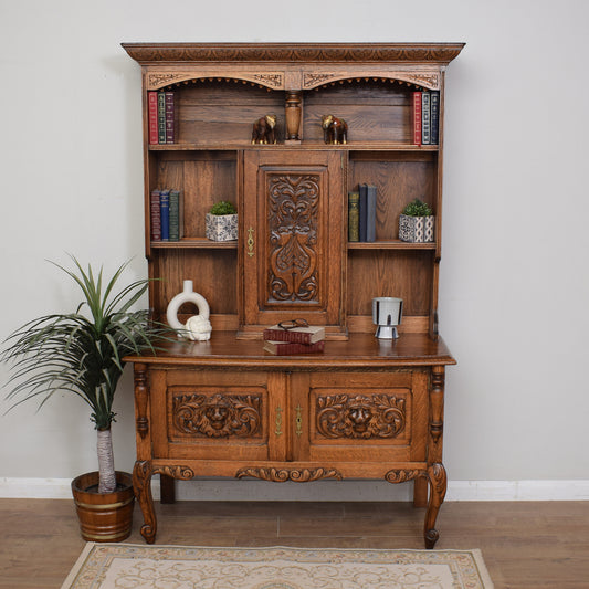 Carved Oak French Dresser