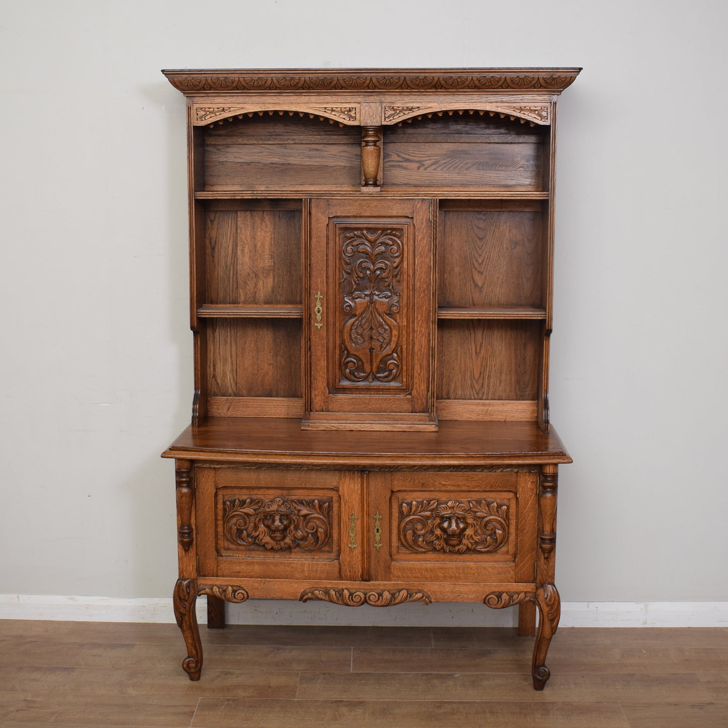 Carved Oak French Dresser