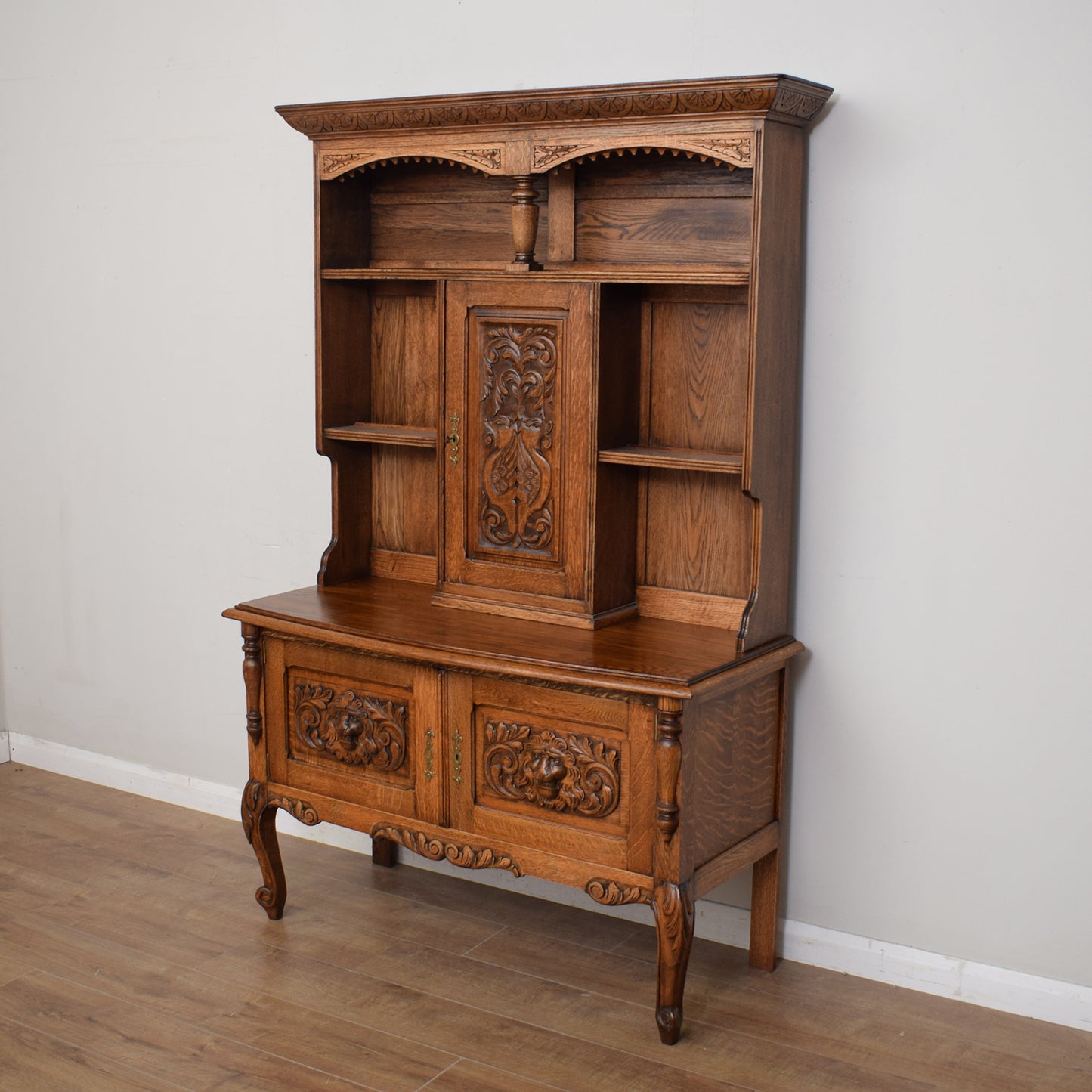 Carved Oak French Dresser