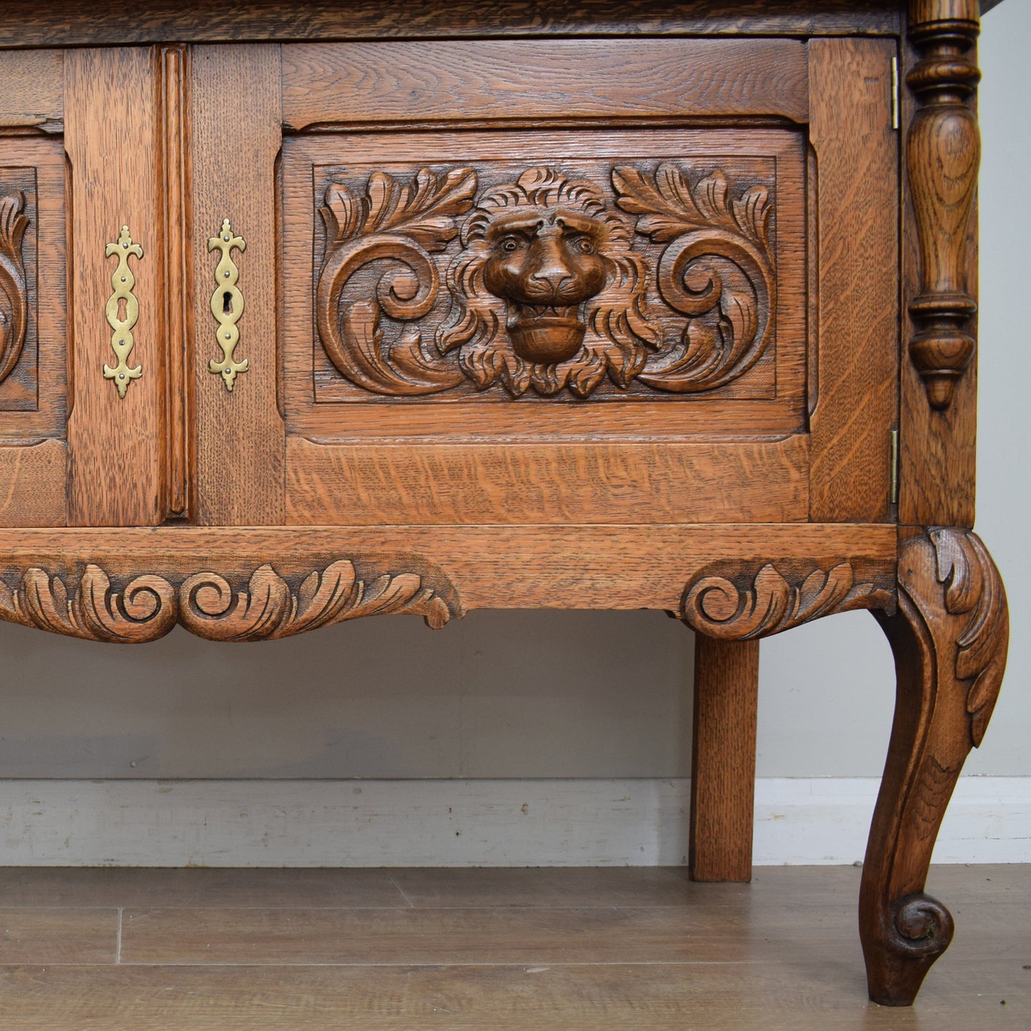 Carved Oak French Dresser