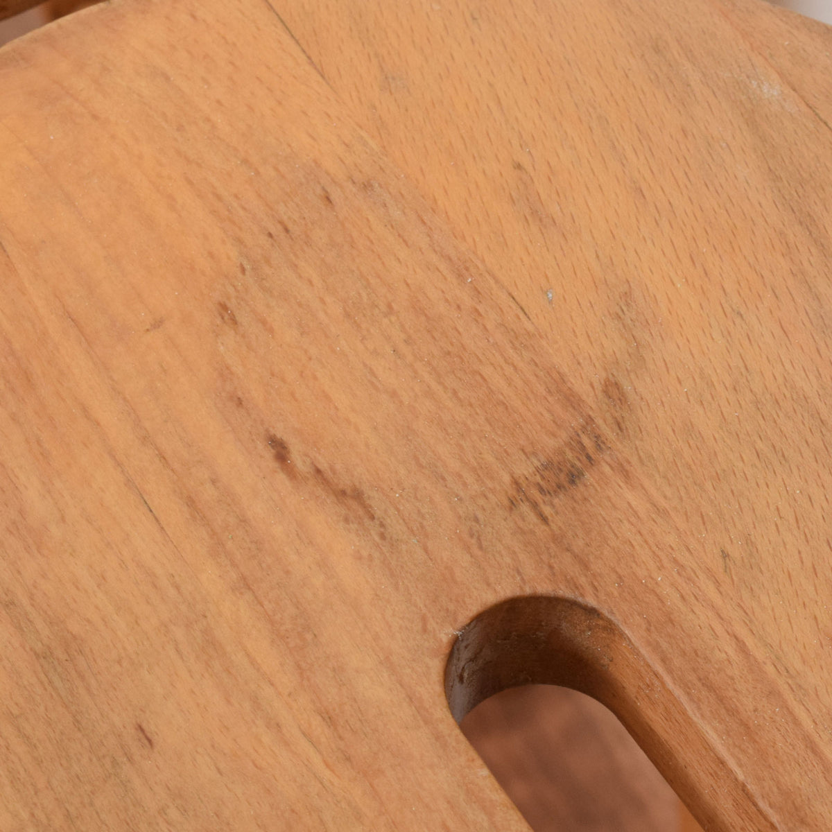 Pair of Beech Milk Stools