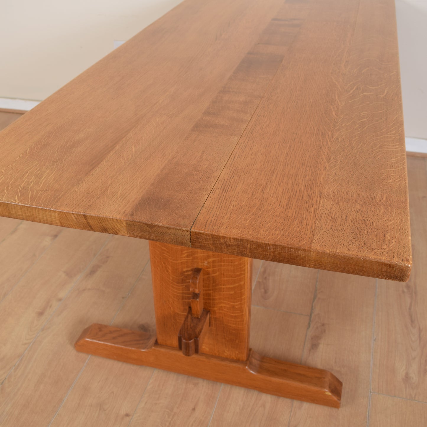 Solid Oak Table and Six Chairs