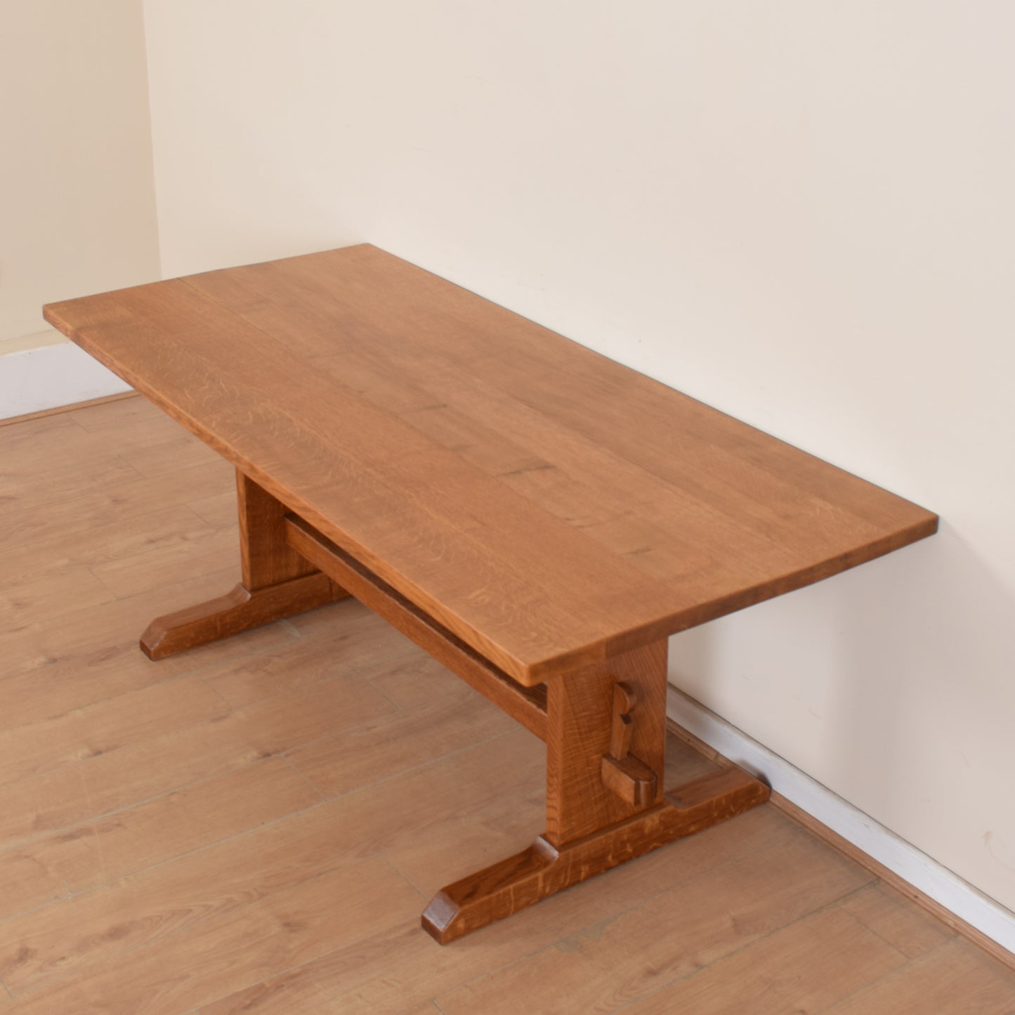 Solid Oak Table and Six Chairs