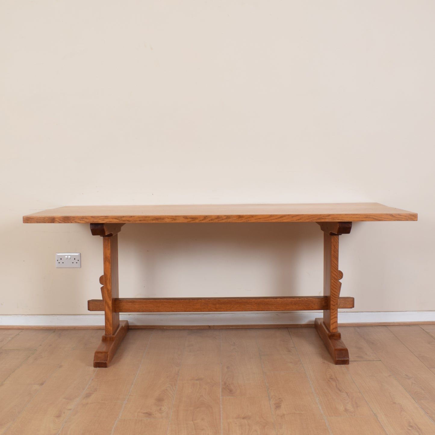 Solid Oak Table and Six Chairs