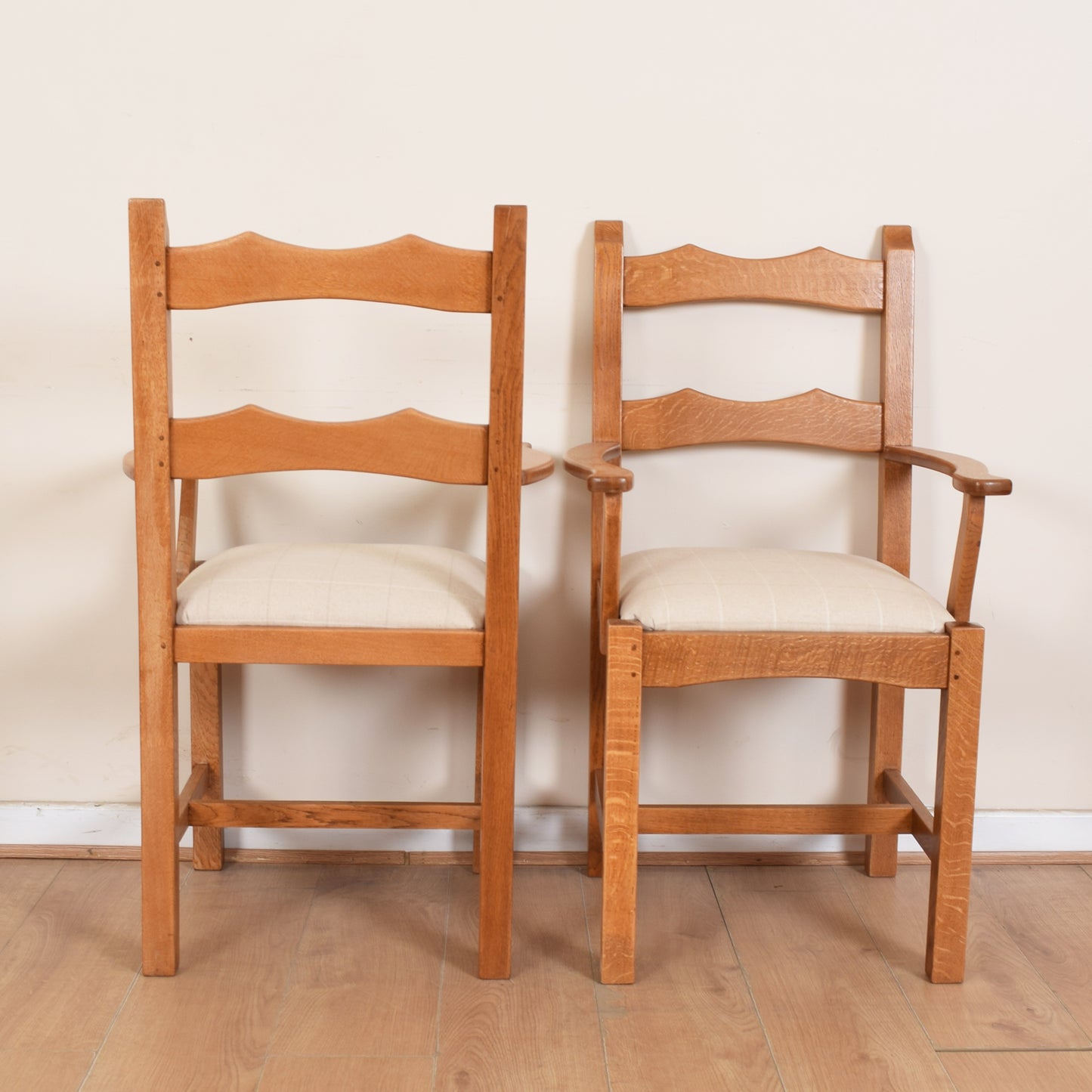 Solid Oak Table and Six Chairs