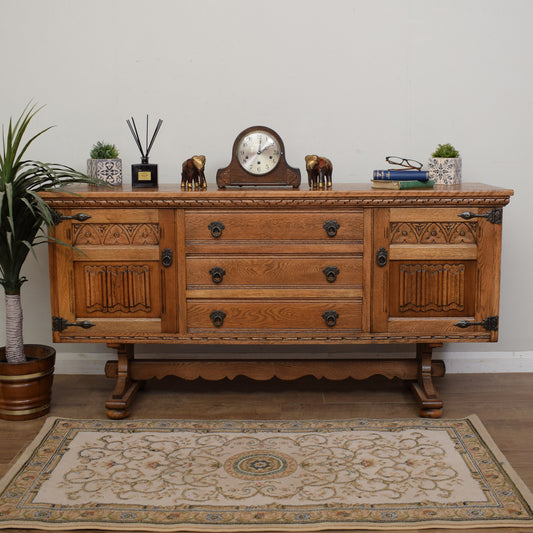 Restored Oak 'Old Charm' Sideboard