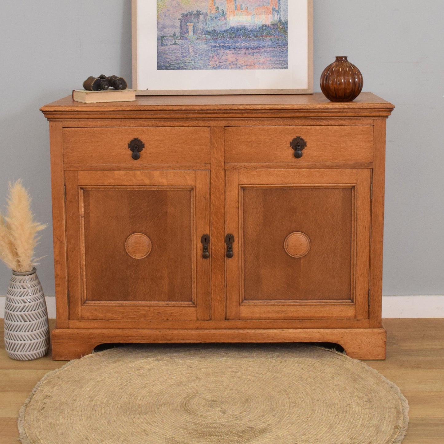 Refinished Oak Sideboard