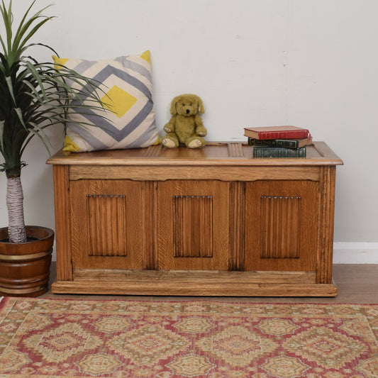 Oak Blanket Box