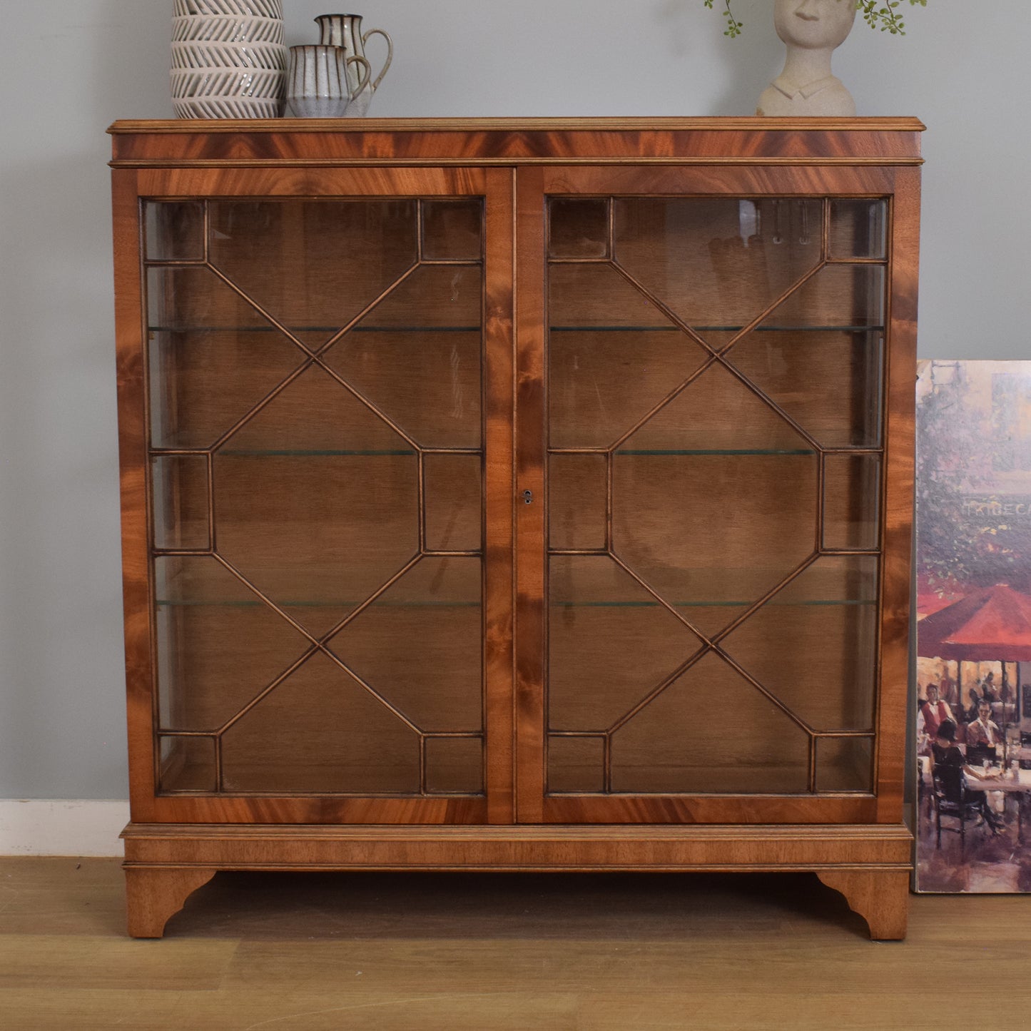 Glazed Mahogany Cabinet