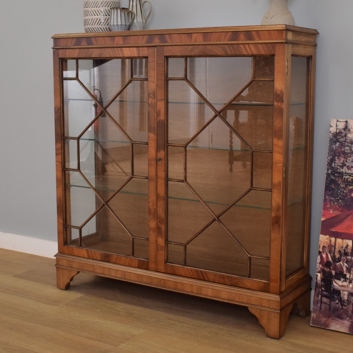 Glazed Mahogany Cabinet