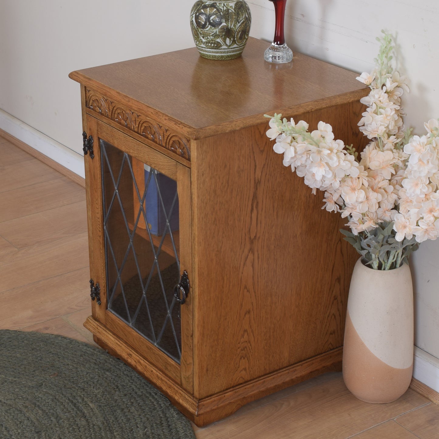 Glazed Oak Cabinet