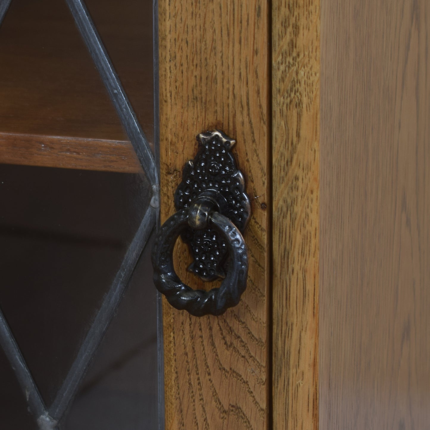 Glazed Oak Cabinet