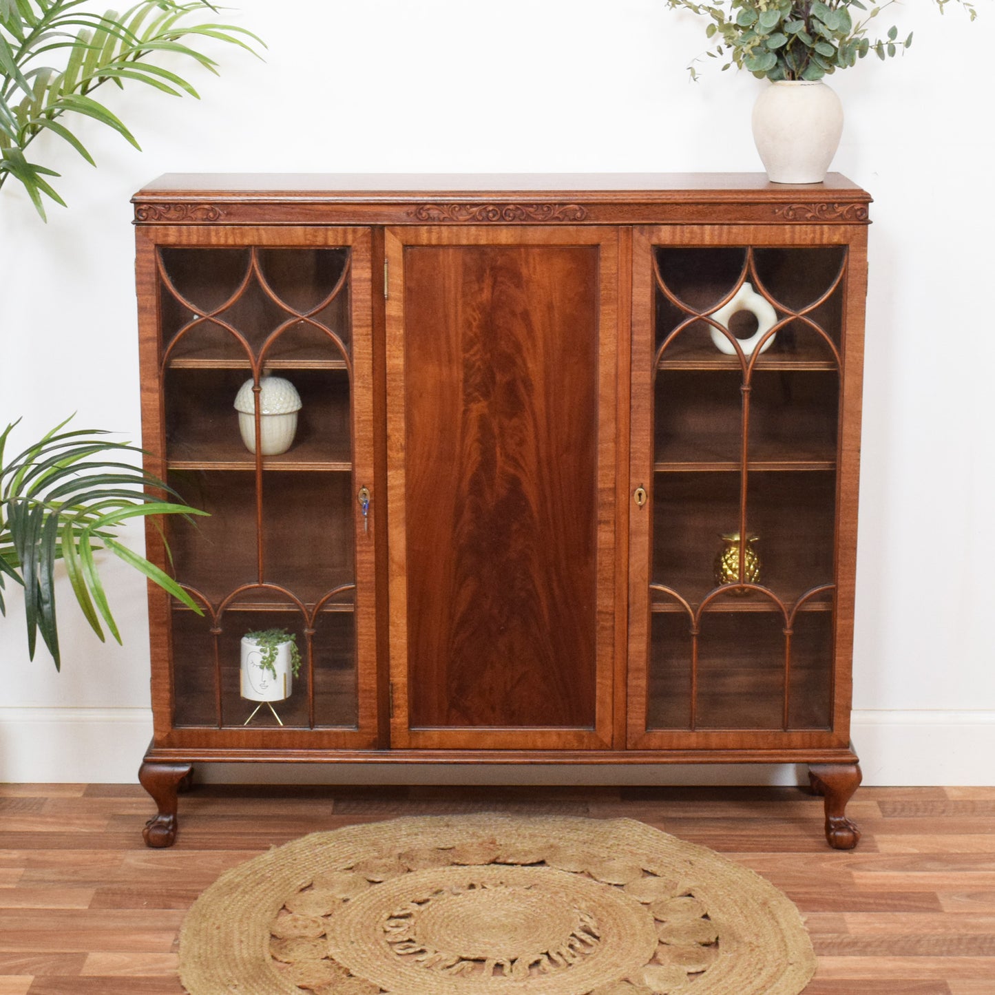 Glazed Mahogany Bookcase