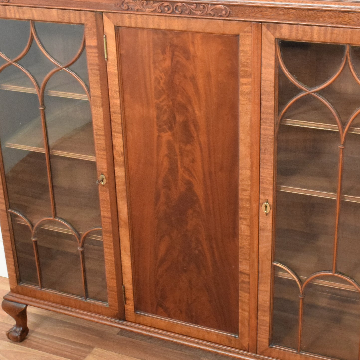 Glazed Mahogany Bookcase