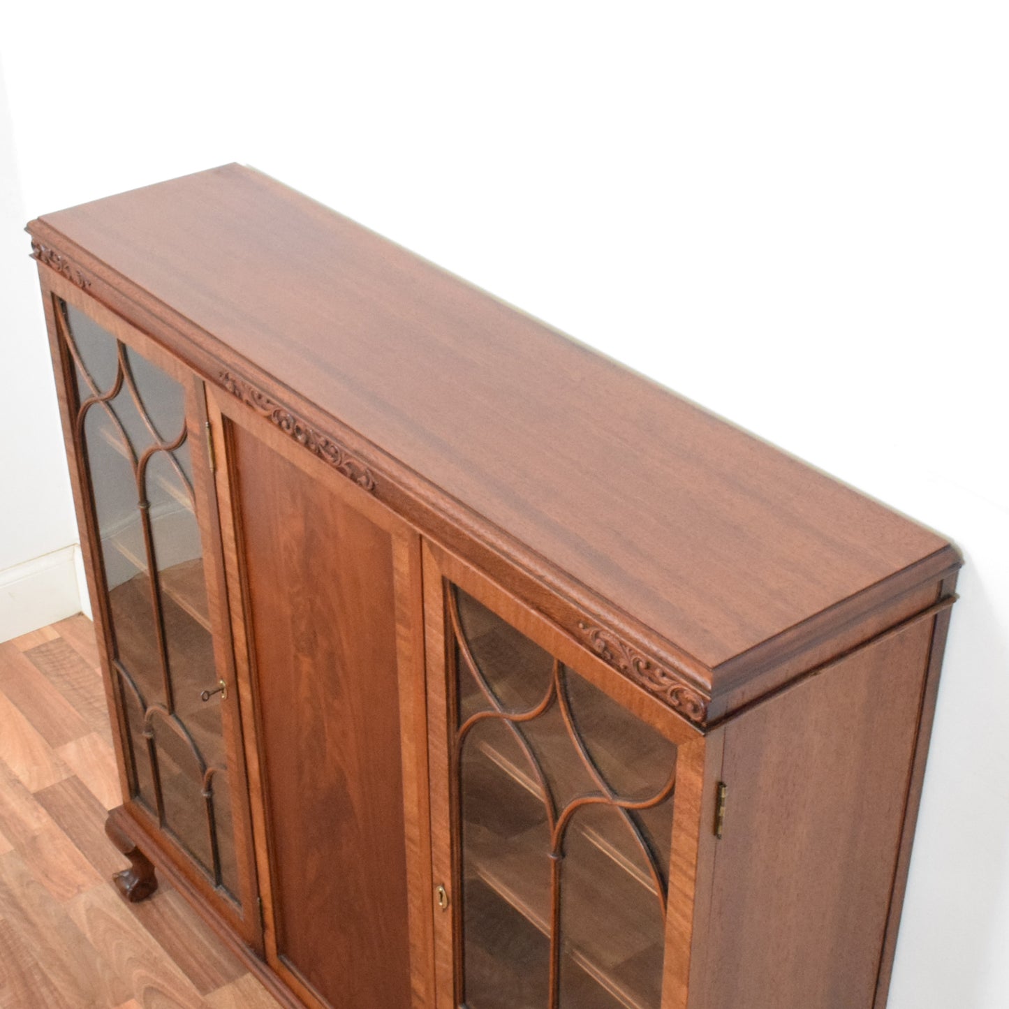Glazed Mahogany Bookcase