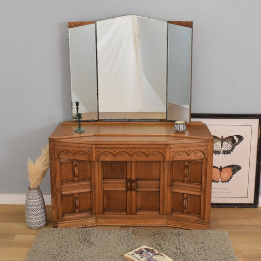 Vintage Oak Dressing Table