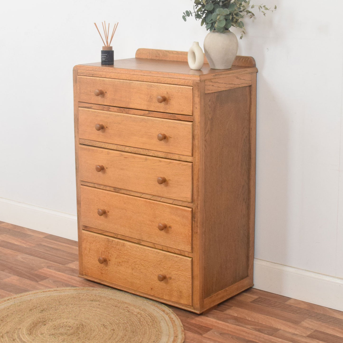Restored Oak Chest of Drawers