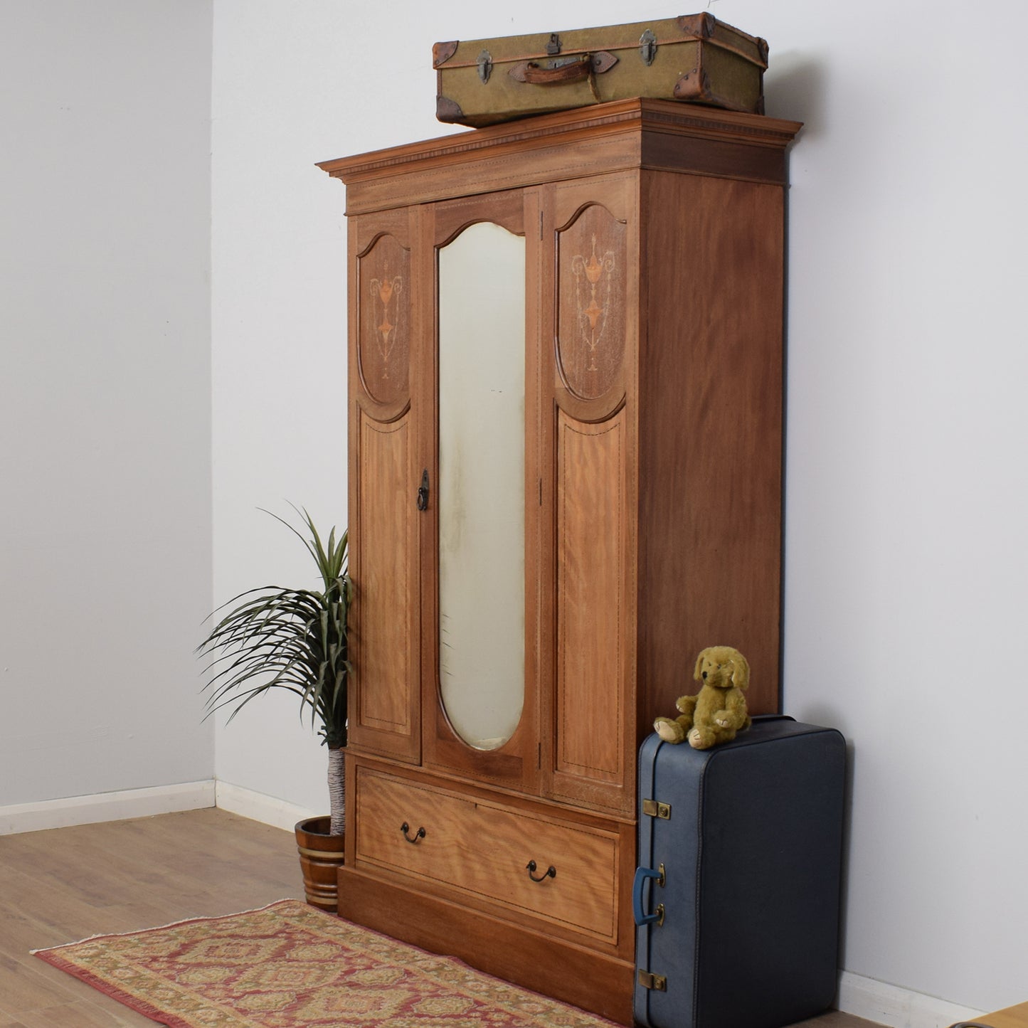 Restored Mahogany Hallrobe