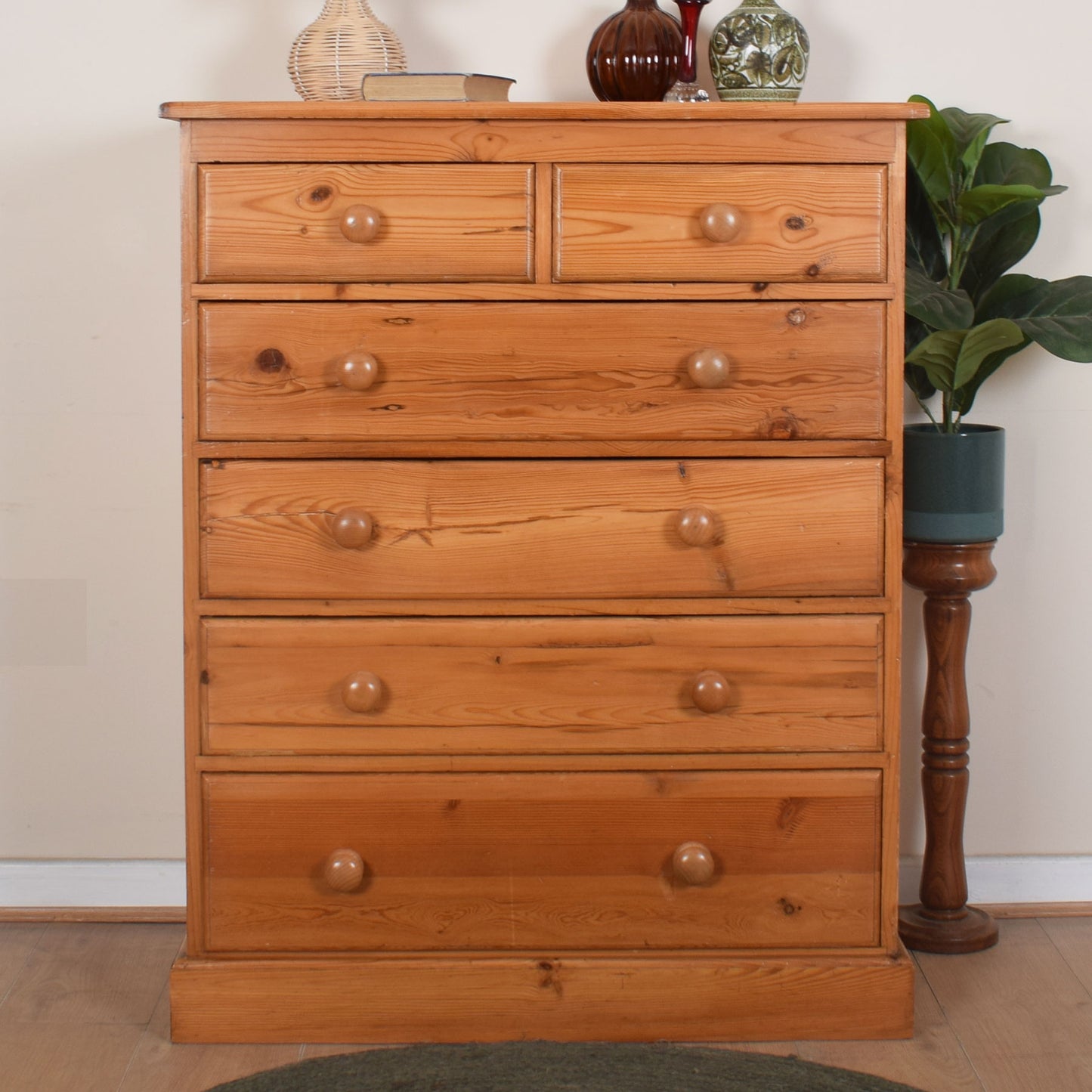 Large Pine Chest of Drawers