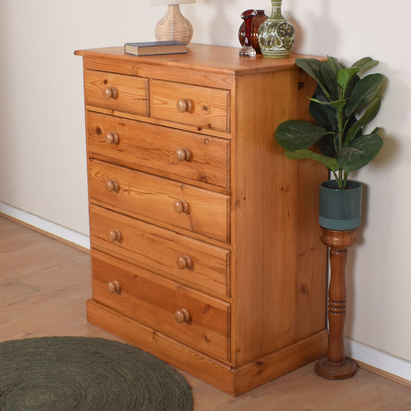 Large Pine Chest of Drawers