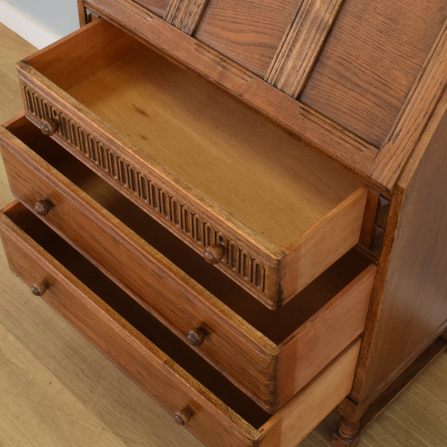 Vintage Oak Bureau