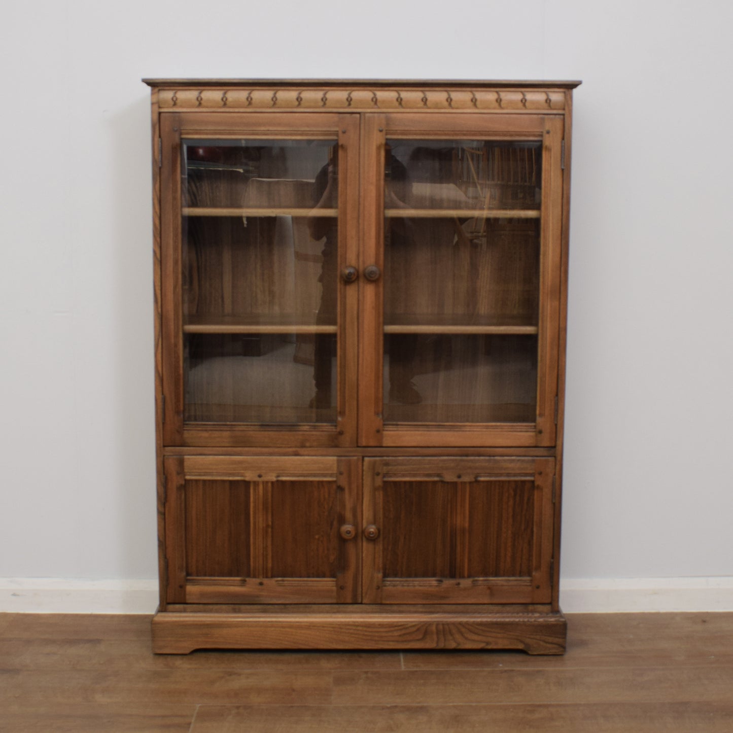 Restored Ercol Glazed Bookcase
