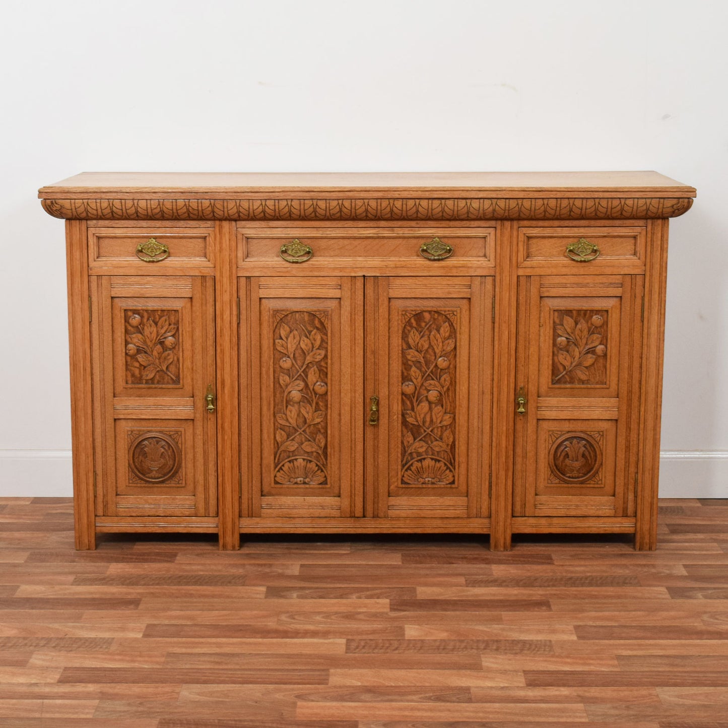 Carved Oak Sideboard