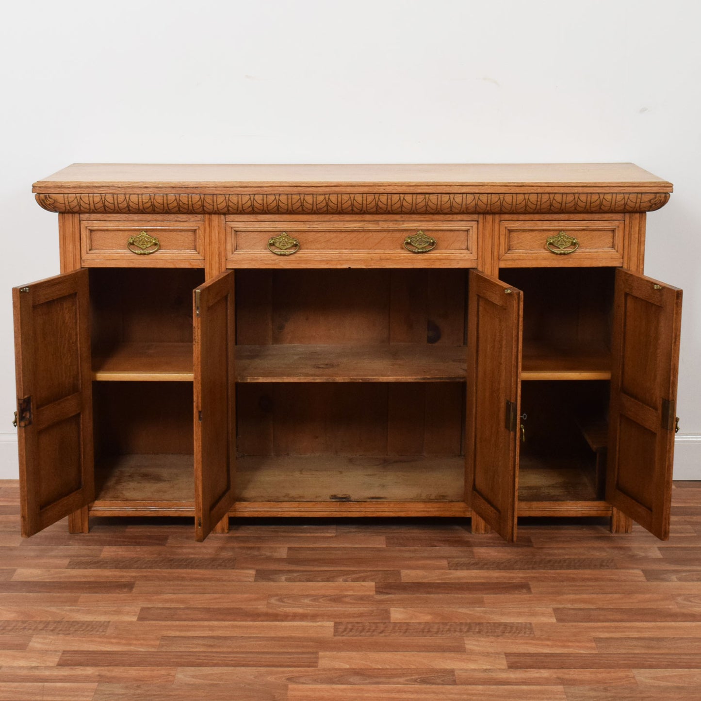Carved Oak Sideboard