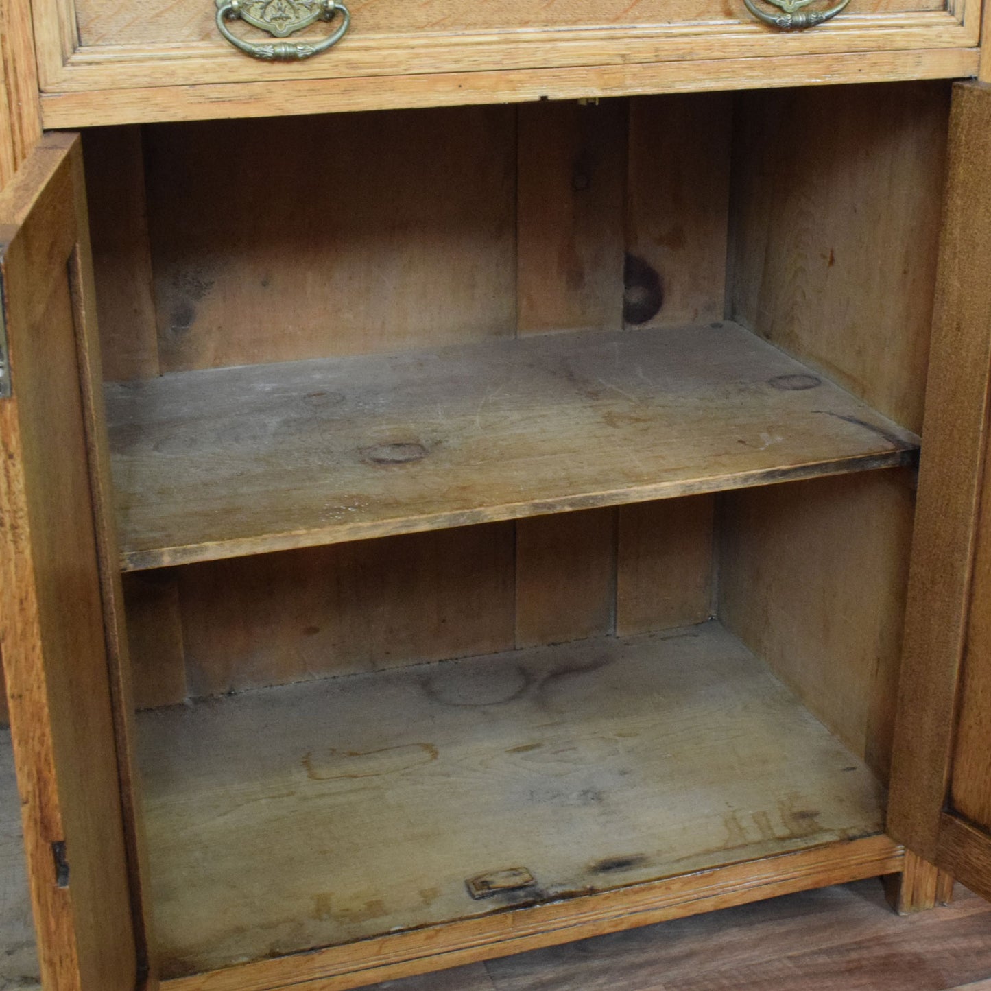 Carved Oak Sideboard