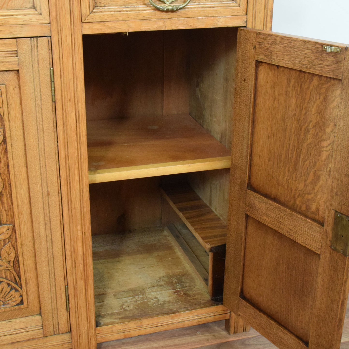 Carved Oak Sideboard